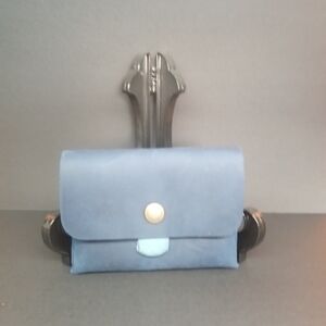 Portland Leather Deep Water/Aqua Euro Wallet